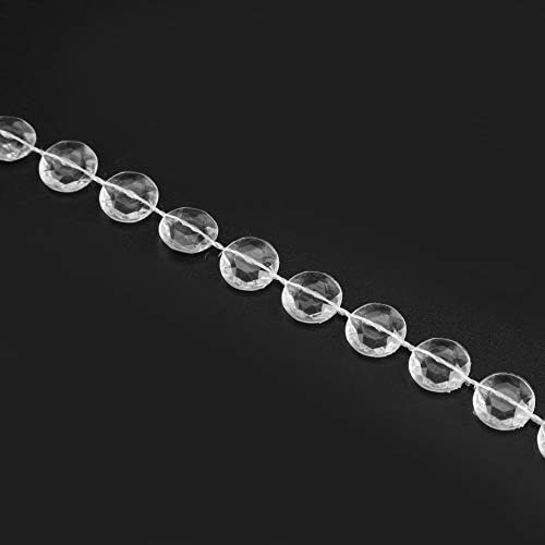 Qiilu кристална мониста ролна акрилна монистра ролна акрилик 99ft 30m гарланд дијамантска акрилна кристална мушка завеса свадба забава DIY
