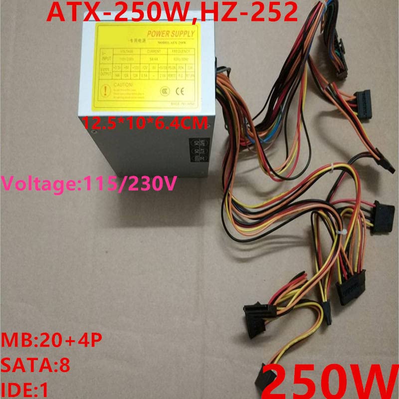 PSU за DVR NVR SATAX8 250W Префрлување на напојување ATX-250W Hz-252 SL-8250SFX