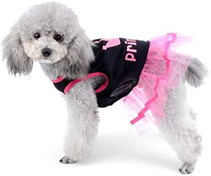 Девојки од селмаи фустани за мали кучиња принцеза печатени маици кучиња елек облека розова xs