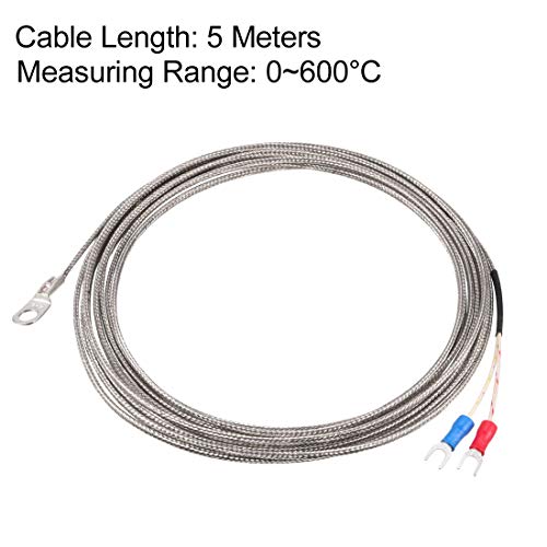 УСЦЕЛ К Тип на термопарен Сензор за температура на температура со 5М кабел 6мм дупка 32-1112F/0-600C