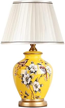 Erdfwh керамичка маса ламба европски стил цвет и птици дневна соба спална соба кревет ламба ретро студија вила
