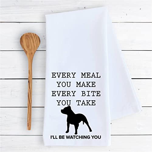 Кујна крпа за садови Секој оброк што ќе го направите секој залак што ќе го земете ќе ве гледам куче милениче смешно симпатична Кујна Декор сушење крпа 1 ПАМУК