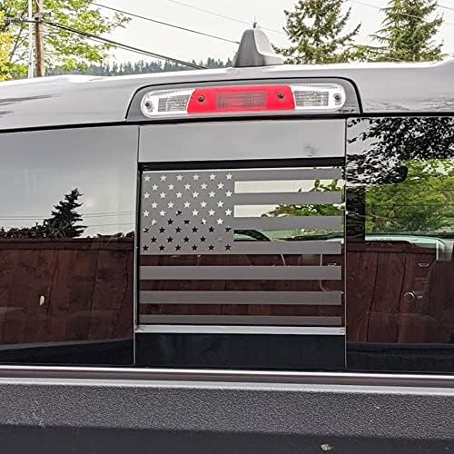 ZXIAOCHUN Заден среден прозорец Американски декларатор за американско знаме за Toyota Tacoma -2023 задниот центар на лизгачкиот прозорец стакло во САД знаме винил налепница