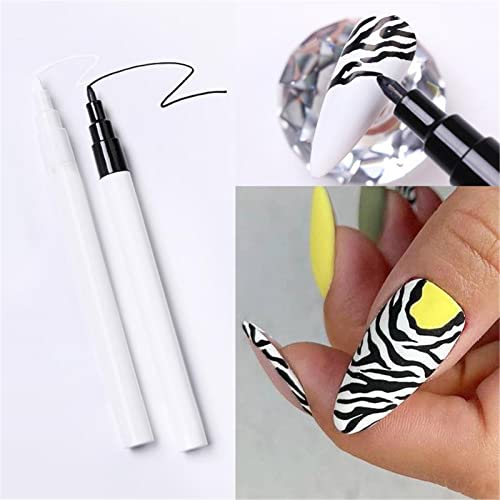 Алатки за подобрување на ноктите 3Д боја пенкало за пронаоѓање на ноктите, цветна пенкало четка за нокти DIY лак за нокти Пен 5 бои