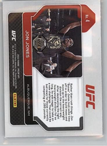 2022 Panini Prizm UFC 4 Jon Jones MMA трговска картичка