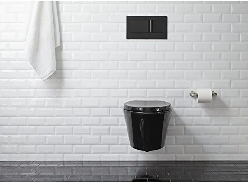 Kohler K-6299-7 Veil Wallид-обесхраната издолжена тоалетна чинија, црна црна боја