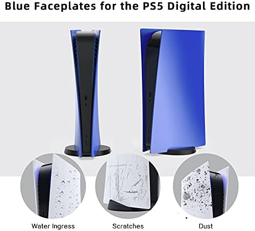 NexiGo PS5 Додатоци Капак Сет, PS5 Контролер Faceplate &засилувач; Заштитна Обвивка Покритие За Playstation 5 Дигитално Издание, Анти-Гребење