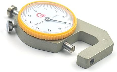 Фуџијуан 1 парчиња кожна занаетчиска алатка за дебелина тестер за мерење на мерачи на мерач на мерачи на 0-20мм