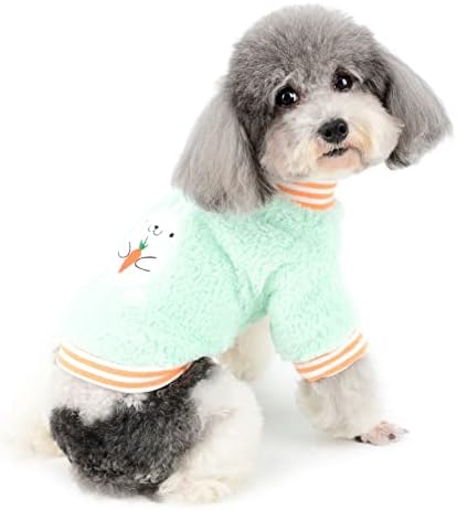 Зунеа мало кучиња џемпер палто Зимски пулвер скокач топло руно кутре облека желтленк миленичиња чихуахуа јакна симпатична ладна временска