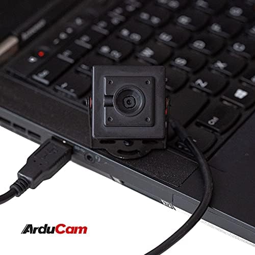 Arducam 4K 8MP IMX219 AUTOFOCUS USB Камера Модул Со Метална Кутија, 1080p Мини УВЦ USB2. 0 Видео Веб Камера Со Двојни Микрофони, 3.3 ft/1m