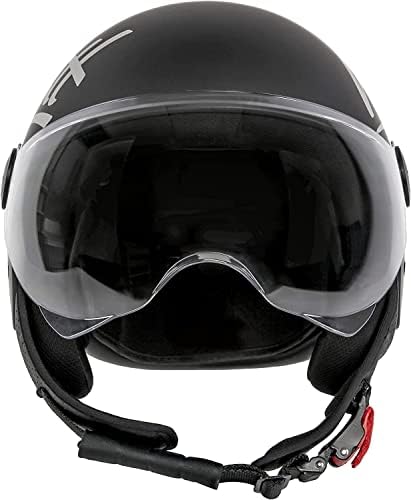 Шлемови на отворено лице на Вестт - моторцикл шлемот мопед 3/4 половина Веспа гроздобер со визир - шлемови за возрасни точки турнеја