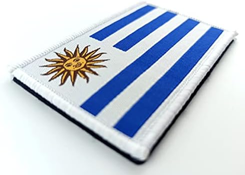 JBCD 2 пакет Уругвај знаме за уругвајски знамиња тактичка лепенка на гордоста на знамето за облека за облека за лепенка воена лепенка