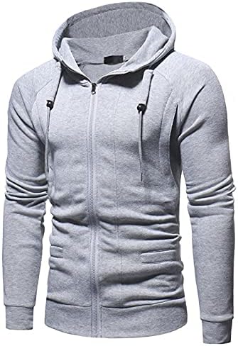 XZHDD MENS SLIM FIT LOGN SNAVE ZIP-UP ATHELTICS SPORTS HOPIE BOLOR БЛОК ЗА СВЕТСКИ МАКСКИ МУСКИ МУСКЛНА МУСКЛНА МУСКЛНА МУСКЛНА СО