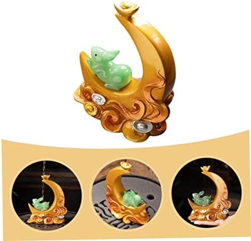 Homsfou the Jade kung подарок игра зодијак додаток декор форма месечина миленичиња миленичиња кинески loversубители на статуи чај на додатоци