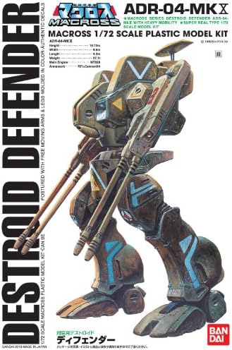 Bandai Macross 1/72 Scale Destroid Defender ADR-04-MKX комплет за градежништво