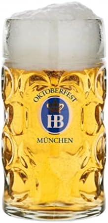 1 литар Hb Hofbrauhaus Oktoberfest Edition Dimpled стакло пиво Штајн