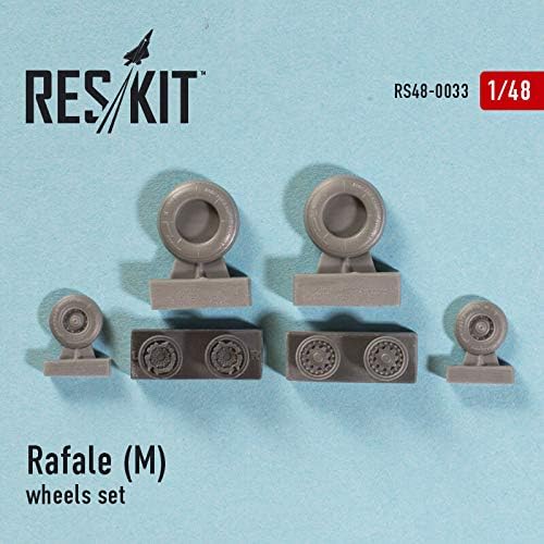 Reskit RS48-0033 - 1/48 - Поставени тркала за смола за Dassault Rafale