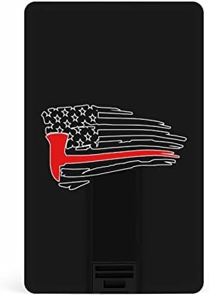 Пожарникар Црвена Линија Американско Знаме КРЕДИТНА Картичка УСБ Флеш Дискови Персонализирана Меморија Стап Клуч Корпоративни