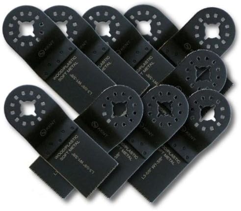 Кент 10 парчиња е-исечени сечила за мек метал, одговара на Fein Multimaster, FMM250Q, Bosch, Chicago, Secco, Milwaukee