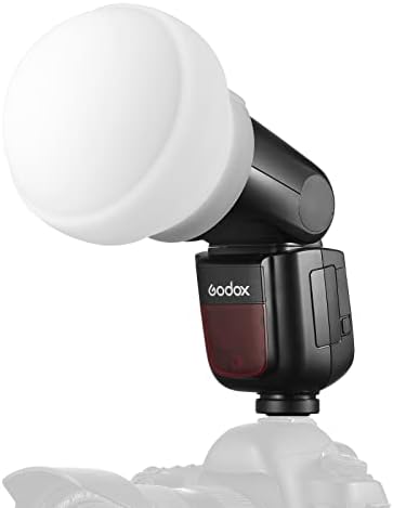 Godox AK-R22 Дифузија Купола Флеш Дифузор Модификатор, Склопувачки Мека Светлина Дифузор За Godox V1 V1-C V1-N V1 - S V1-F V1-O V1-P Тркалезна