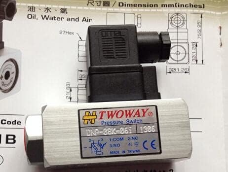 Прекинувач за притисок на Twoway DNP-20K-06i DNP-08K-06i направен во Тајван-