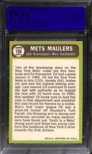 1967 Топпс 186 Метс Маулери ПСА 8 30193498 - Плочани бејзбол картички