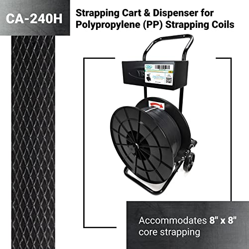 IDL пакување CA -240H Cart Carm & Dispenser за полипропиленски калеми со големина од 8 x 8 - издржлива цврста рамка на цевката - Пространа