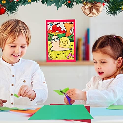 100 парчиња божиќна картон дебела хартија, 70 lb A4 црвена зелена хартија за празници, хартија со средна дебела печатење картичка