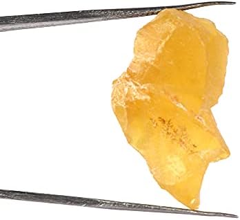GemHub 16 CT природен жолт опал камен за заздравување, обвивка од жица, правење накит лабав скапоцен камен