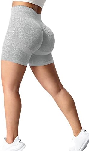 Voyjoy Tie Dye Byer Biker Shorts за жени со високи половини Беспрекорни шорцеви тренингот за јога хеланки измешани панталони за лифт