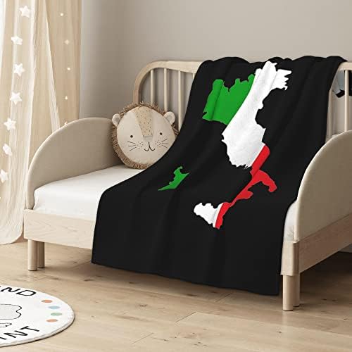 QG ZZX мапа и знаме Италија бебе ќебе за момчиња девојчиња ќебе ќебе ќебе
