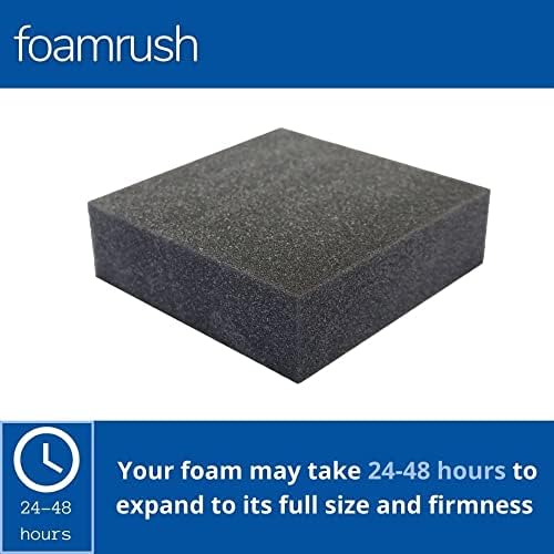 Fonamrush 4 x 20 x 20 јаглен со голема густина тапацир перница од пена направена во САД
