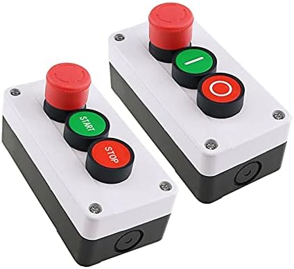 DFAMIN NC итен стоп Нема црвено зелено копче за прекинувач на копчето 600V 10A