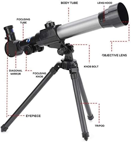 Xxxdxdp 20x 30x 40x рефракција на астрономски телескоп за забележување на отворено најдобар микроскоп за подароци за деца со статив
