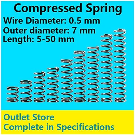 Изворите на компресија се погодни за повеќето поправка I ротор притисок на пролетниот компресија на пролетната жица со дијаметар од 0,5мм, надворешен
