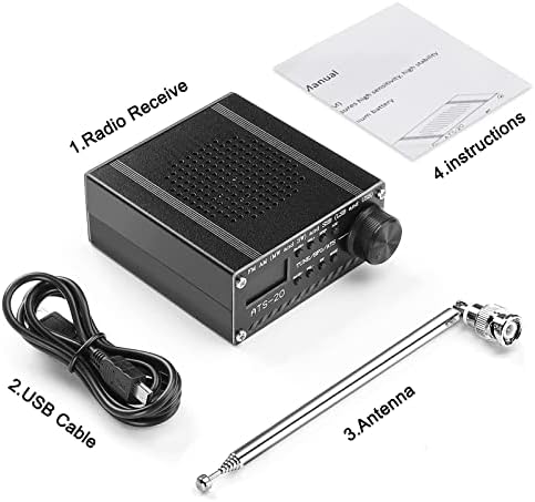 SI4732 Full Band Radio Rediver FM AM и SSB преносен рачен радио рекордер, вградена батерија, со звучник, антена и алуминиумска легура