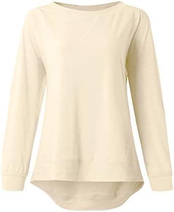 Classенски класичен секојдневен блуз тенок вклопување o вратот џемпер со долги ракави руно пулвер печати обичен џемпер на врвот на врвот