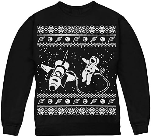 Астронаут во вселената грда Божиќна џемпер млади џемпер