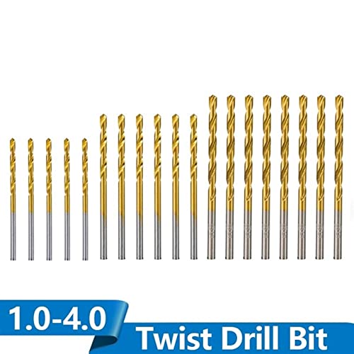 Twist Dript Bit Set обложена 1,0 mm-4.0mm вежба за вежбање постави високи алатки за дупчење со челик за обработка на дрво 50 парчиња)