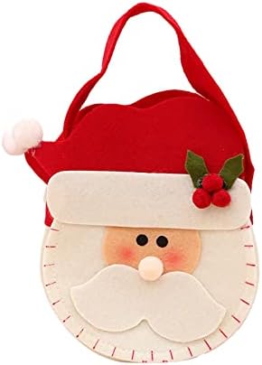 КСИОС Божиќна Декорација Божиќни Кукли Чанти Торби За Бонбони Празнични Торби Со Врвки Подароци Дедо Мраз Детски Торби За Полнење Садови