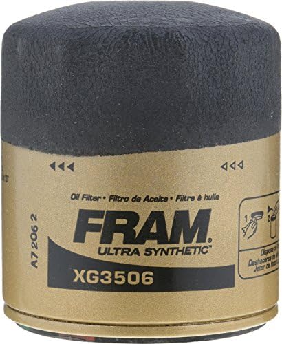 Fram Ultra Synthetic Automotive Filter Filter Oil, дизајниран за промени во синтетичко масло што трае до 20 килограми милји, XG3506