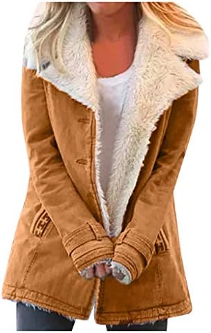 Плус јакна со големина Топли жени со облека за надворешни работи за зимски лапчиња плишани атлетски јакна жени копче дами композитни женски палто