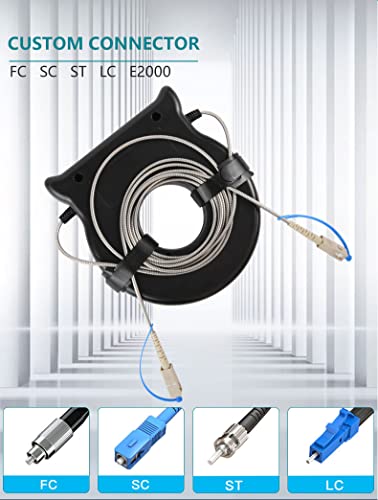 Алатка за тестирање на оптички влакна OTDR SC/APC SM （9/125） OTDR лансирање кабел кутија 500M продолжена кабел OTDR со капакот