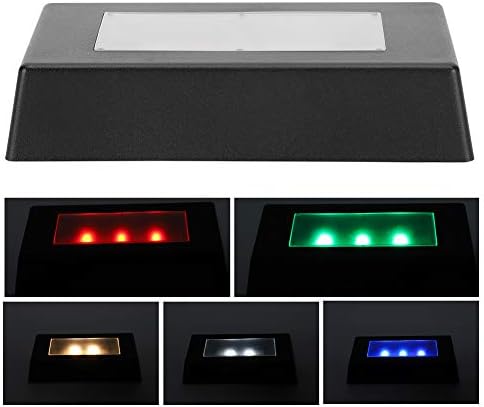 Gloglow LED светлосна основа, LED Show Show Stand Display Plate Plate Plate Base Protection Property Place Base Color Shanging