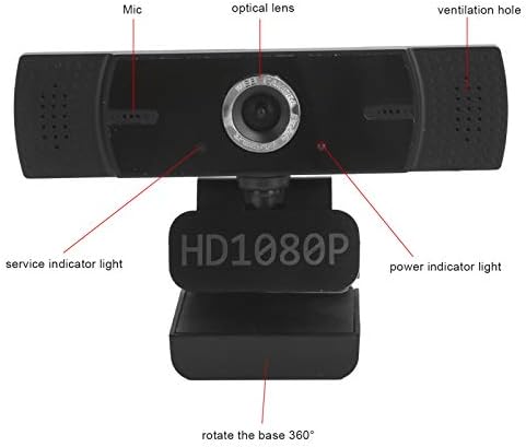 PUSOKEI Веб Камера, 90° Широк Агол 1080p HD Веб Камера, Приклучок И Игра, Компјутерска Камера Конференција Учење Во Живо Камера Веб Камера