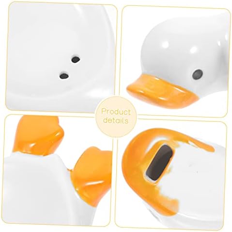 Homoyoyo 4pcs патка сапун кутија Декоративна фиока за табела за када за када керамички послужавник за сервисирање на патки украси