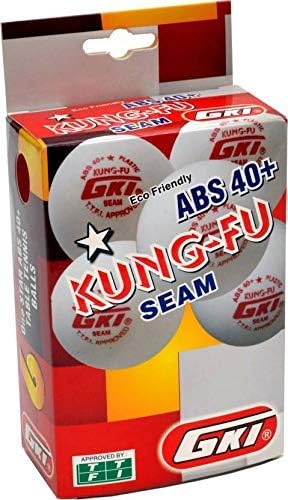 Gki Kung-fu ABS пластика 40 табела тениска топка, пакет од 6