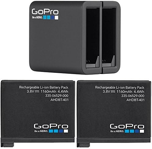 GoPro 2 оригинален оригинален батерија за полнење на батерии за HERO4 и GOPRO HERO4 Двојна батерија полнач за GoPro HD Hero 4 Black