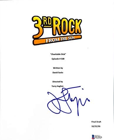 Authentон Литгов автентичен потпишан 3 -ти рок од Скриптата на Сонцето ТВ -наслов Бас H13016