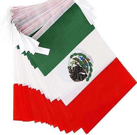 Ckexin Mexico го означува мексиканскиот мал низа знак за знамиња што виси знамиња
